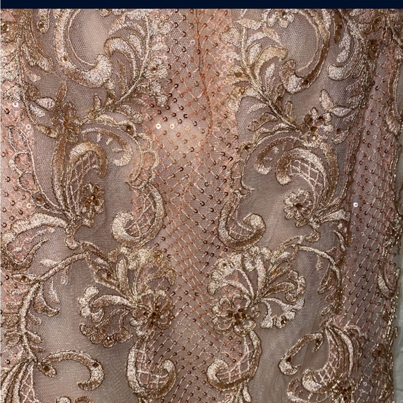 Rose gold Size 2- 2 piece Prom Dress - Picture 8 of 12